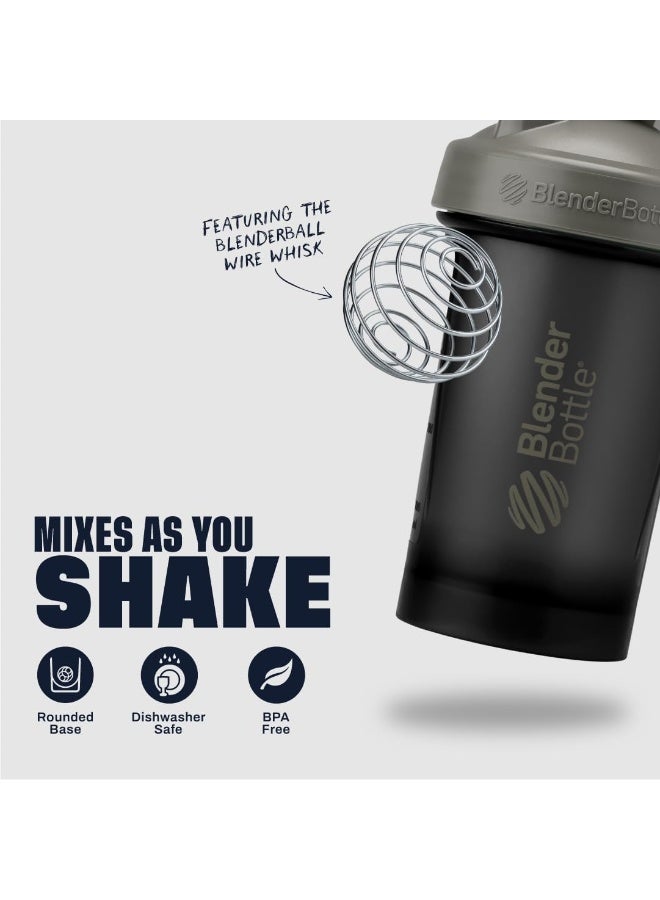 BlenderBottle Blender Bottle Classic V2 Shaker Perfect For Protein Shakes And Pre Workout, 28-Ounce, Grey/Black, Black Shadow - Image 2